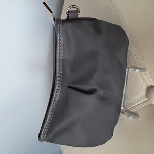 MZ WALLACE Market Pouch Gray/Blue/Silver 7"x4"